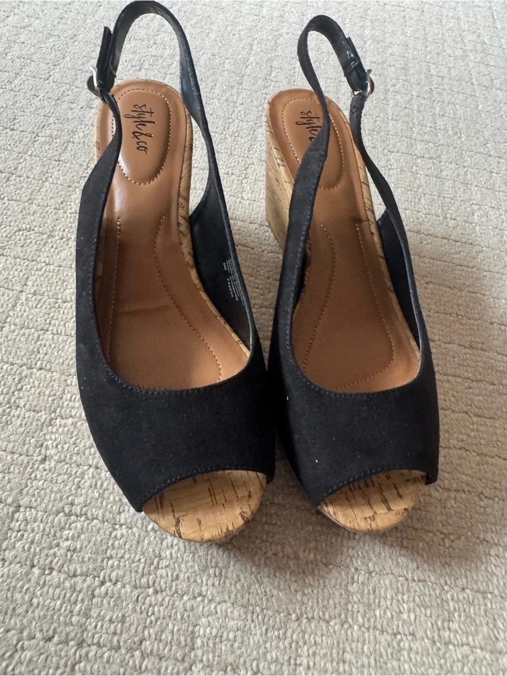Style & Co. Women's Sondire Cork Platform Wedge Sandals NEW size 9